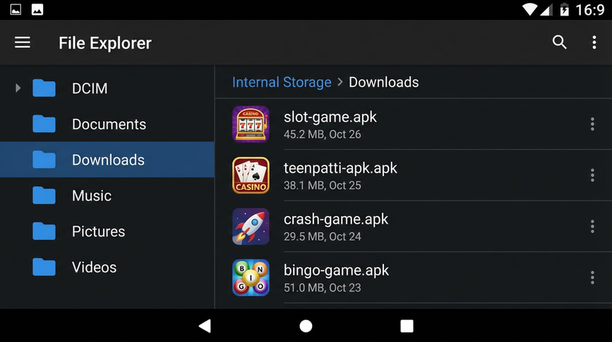 Main screen of gamespk gameapk page for PK players